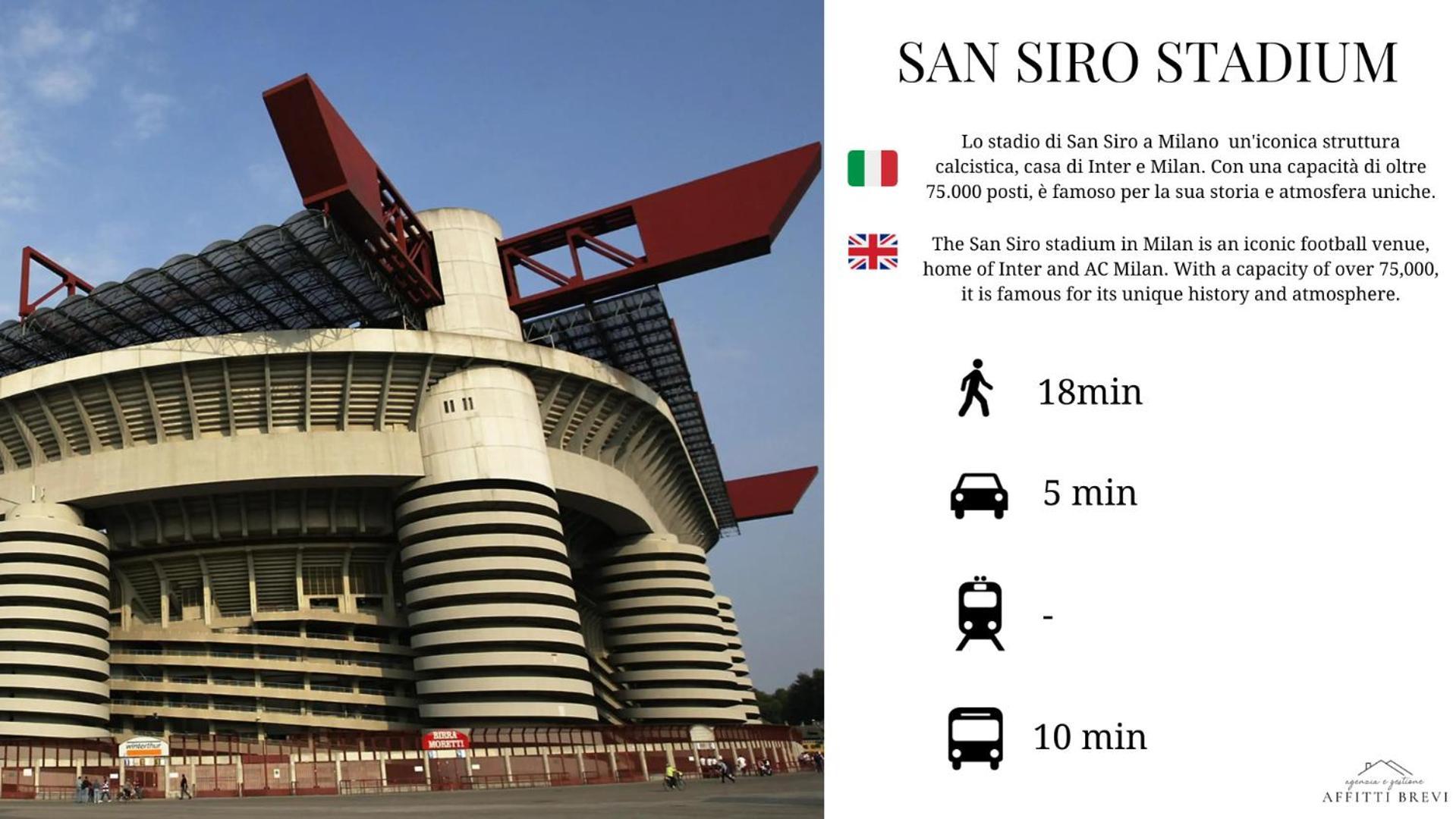 Sunny San Siro Stadio Apartment Milano Esterno foto