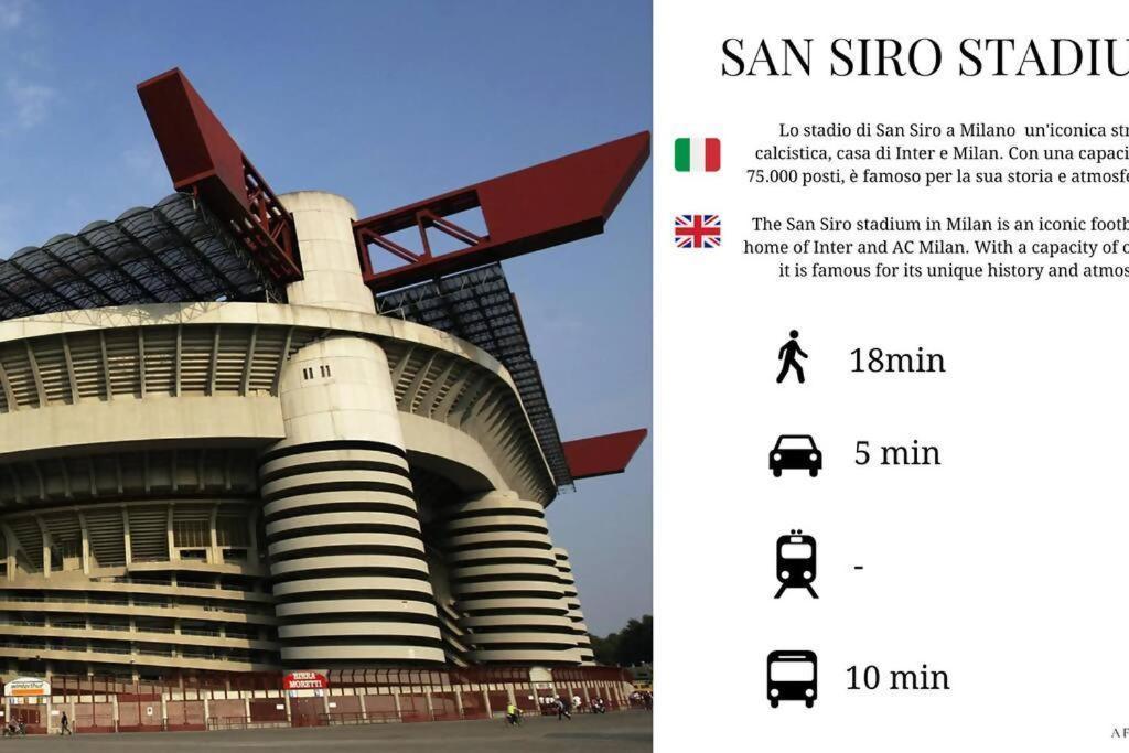 Sunny San Siro Stadio Apartment Milano Esterno foto